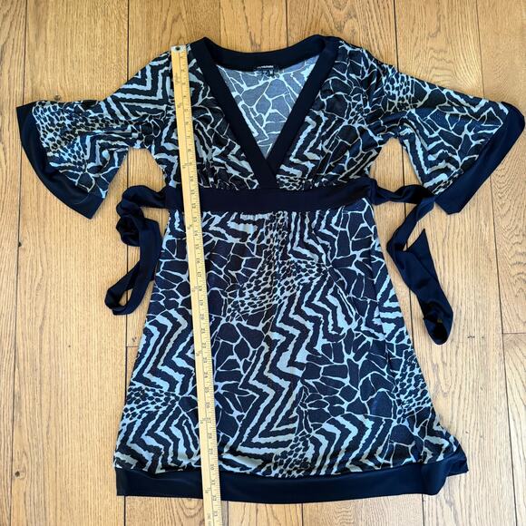 VTG Y2K 90's myMichelle V Neck Babydoll Fairy Grunge Dress SZ M Sparkle Wild - Picture 9 of 9